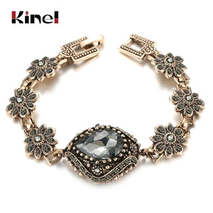 Kinel Vintage Crystal Link Bracelet