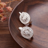 925 Silver Zircon Spinel Stud Earrings Fien Jewelry