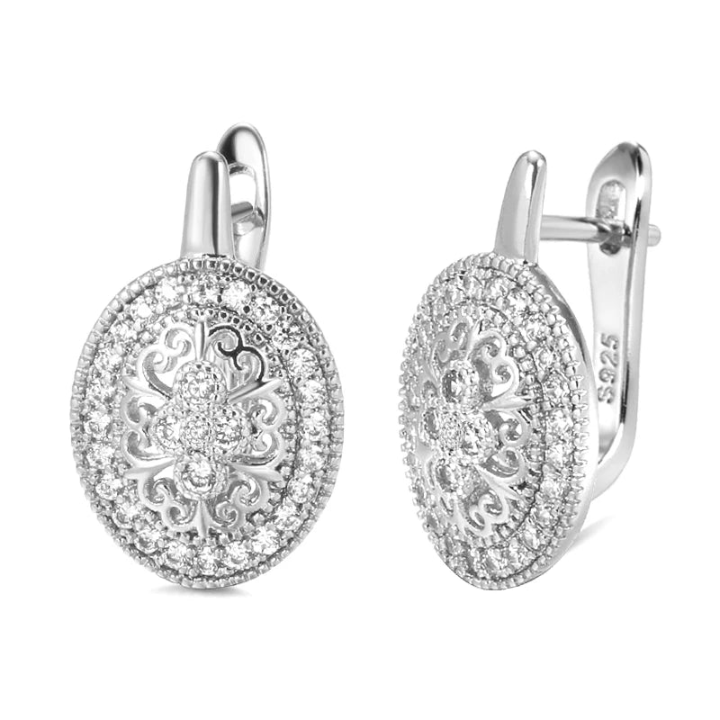 925 Silver Zircon Spinel Stud Earrings Fien Jewelry
