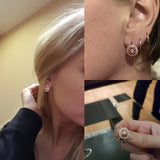 925 Silver Zircon Spinel Stud Earrings Fien Jewelry