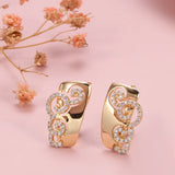 Kinel Marquise CZ Flower Stud Earrings Set