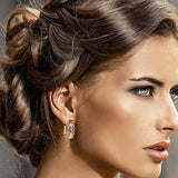 Kinel Marquise CZ Flower Stud Earrings Set