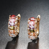 Kinel Marquise CZ Flower Stud Earrings Set
