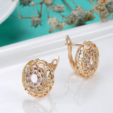 Kinel Marquise CZ Flower Stud Earrings Set