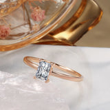 Kinel 585 Rose Bride Wedding Ring Fine Jewelry Natural Zircon Rings for Women