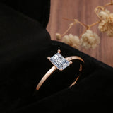 Kinel 585 Rose Bride Wedding Ring Fine Jewelry Natural Zircon Rings for Women