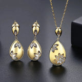 Kinel Hot 18K Jewelry Set Dangle Earrings Necklace For Women