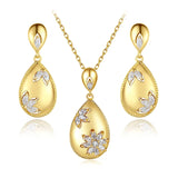Kinel Hot 18K Jewelry Set Dangle Earrings Necklace For Women