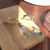 Kinel 14K Zircon Stud Earrings Fine Jewelry