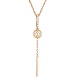 Kinel Zircon Necklace Water Wave Chain Wedding Jewelry