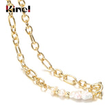 Kinel 18K Plated Baroque Pearl Choker Necklace
