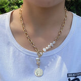 Kinel Baroque Pearl Choker Necklace Women's Jewelry Gift
