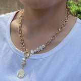Kinel Baroque Pearl Choker Necklace Women's Jewelry Gift