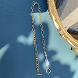 Kinel 18K Plated Baroque Pearl Choker Necklace
