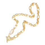 Kinel 18K Plated Baroque Pearl Choker Necklace