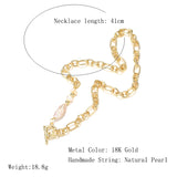 Kinel 18K Plated Baroque Pearl Choker Necklace