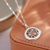 Kinel 585 Rose Boho Necklace Metal Flower Pendant Fine Jewelry