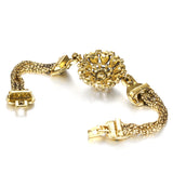 Kinel Boho Bracelet Tibetan Antique Grey Crystal Bangle