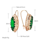 Kinel 585 Rose Ethnic Bride Earrings Vintage Jewelry