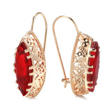 Kinel 585 Rose Ethnic Bride Earrings Vintage Jewelry