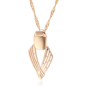 Kinel Glossy Pendant Necklace 585 Rose Ethnic Fine Jewelry