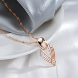 Kinel Glossy Pendant Necklace 585 Rose Ethnic Fine Jewelry