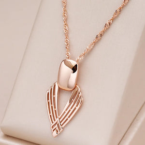 Kinel Glossy Pendant Necklace 585 Rose Ethnic Fine Jewelry