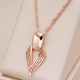 Kinel Glossy Pendant Necklace 585 Rose Ethnic Fine Jewelry