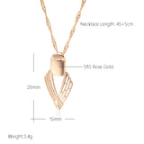 Kinel Glossy Pendant Necklace 585 Rose Ethnic Fine Jewelry