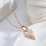 Kinel Glossy Pendant Necklace 585 Rose Ethnic Fine Jewelry