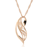 Kinel Rose Pendant Necklace 585 Metal Ethnic Jewelry