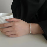 Kinel S925 Sterling Silver Geometric Bracelet For Women