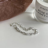 Kinel S925 Sterling Silver Geometric Bracelet For Women