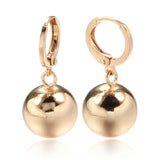Kinel Spherical Drop Earrings 585 Rose Wedding Jewelry