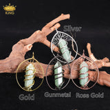 Tree of Life Pendant Set with Crystal Points