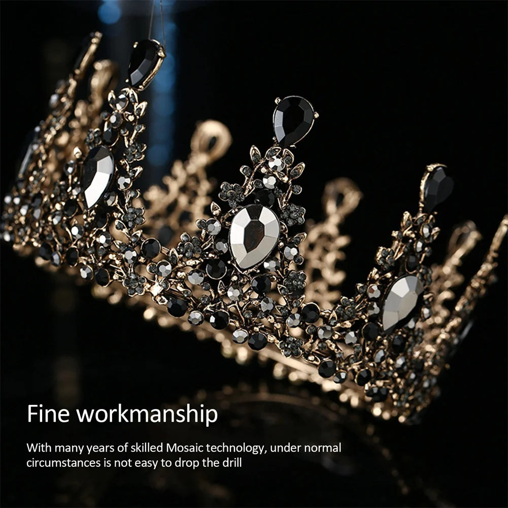 Vintage Rhinestone Crystal Crowns for Theater Balls