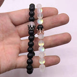 King&Queen Crown Distance Couple Bracelets His and Her Friendship