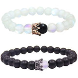 King&Queen Crown Distance Couple Bracelets His and Her Friendship