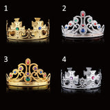 Adjustable King Queen Crown Birthday Cosplay Headdress