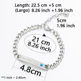 King Queen Matching Metal Couples Bracelet Stainless Steel Jewelry Gift