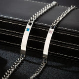 King Queen Matching Metal Couples Bracelet Stainless Steel Jewelry Gift