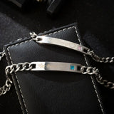 King Queen Matching Metal Couples Bracelet Stainless Steel Jewelry Gift