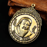 Mongolian Elemental Jewelry Pure Copper Genghis Khan Pendant