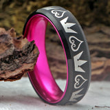 Kingdom Hearts Tungsten Carbide Ring Anniversary Gift