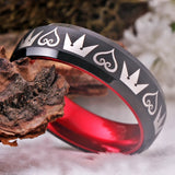 Kingdom Hearts Tungsten Carbide Ring Anniversary Gift