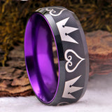 Kingdom Hearts Tungsten Carbide Ring Anniversary Gift