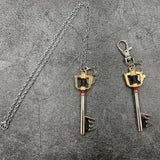 Kingdom Hearts Necklace Pendant Keychain Mickey Key Anime Jewelry