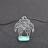 Antique Veles Stamp Charm Necklace Slavic Wolf Foot Punk Men Pendant