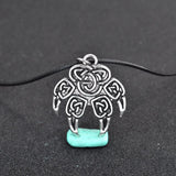Antique Veles Stamp Charm Necklace Slavic Wolf Foot Punk Men Pendant