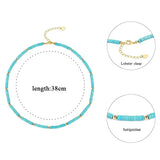 Kirykle Chakra Stone Beaded Choker Necklace for Women
